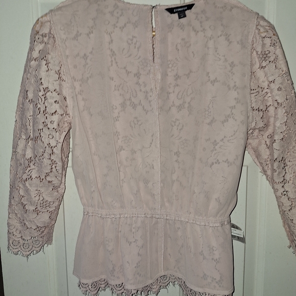Express Peplum Lace Blouse - Picture 12 of 12